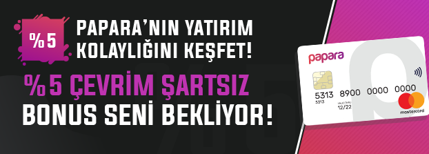 PaPara %5 Çevrimsiz Bonus